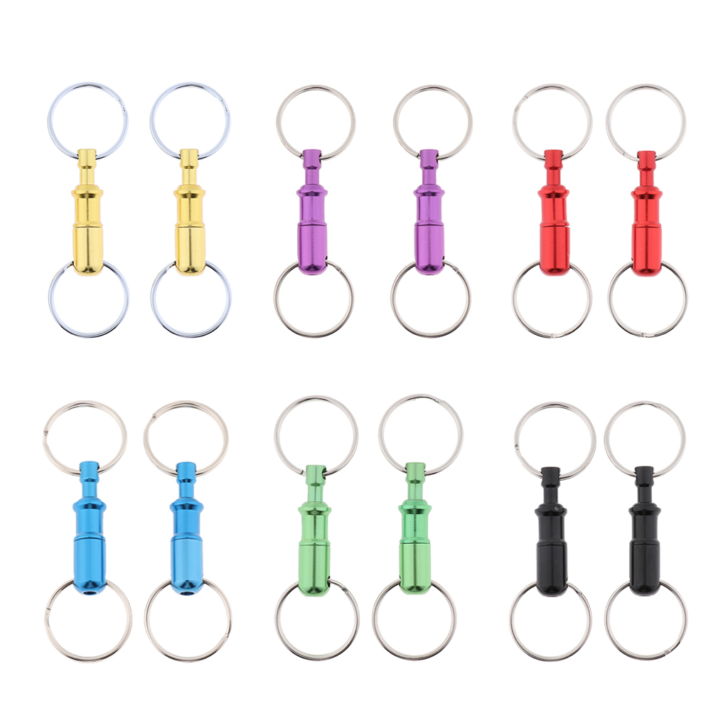 10pcs Dual Detachable Keychain - Chain Lock Combination 评论和价格