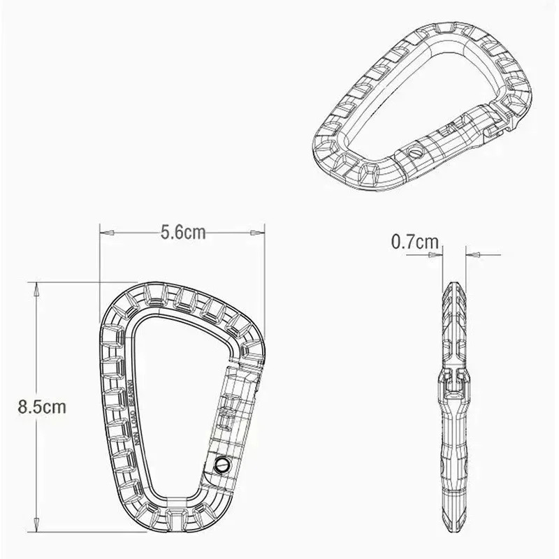 2/5/16Pcs Tactical Carabiner S - Chain Lock Combination 评论和价格