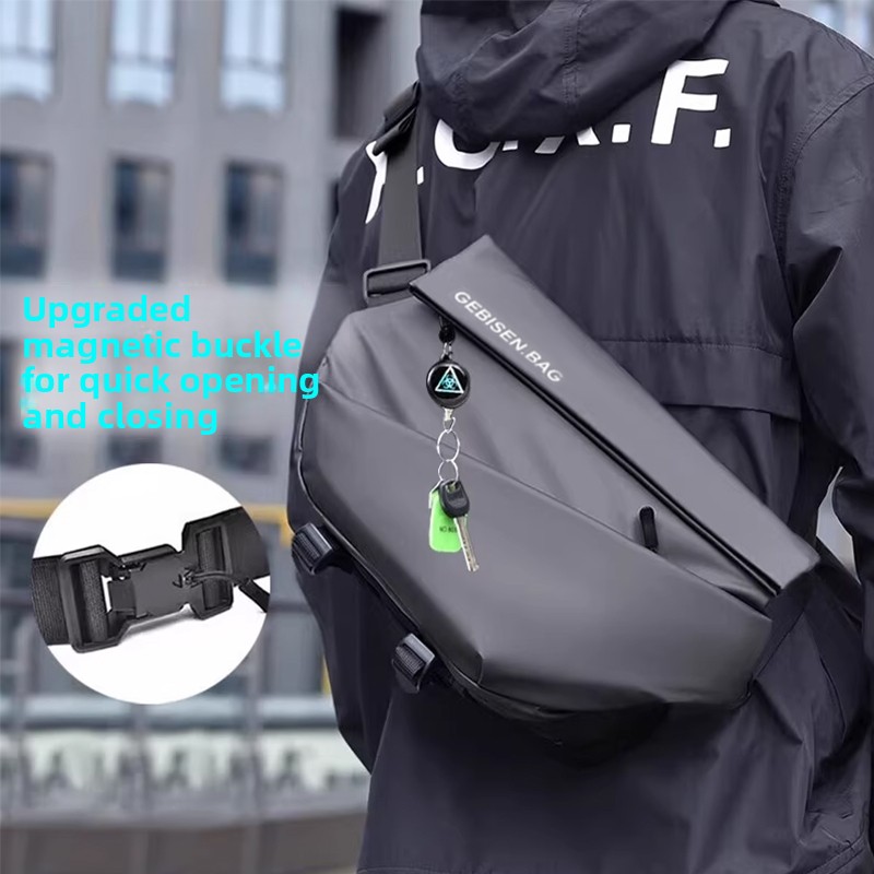 Magnetic Buckle Men Crossbody  - Cycling Commuter 评论和价格